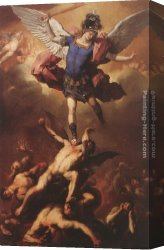Genesis The Fall And Expulsion From Paradise The Original Sin Canvas Paintings - The Fall of the Rebel Angels by Luca Giordano