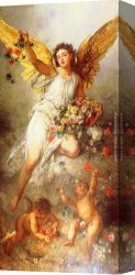 Peace Canvas Paintings - Peace by Ludwig Knaus
