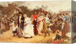 Wedding Canvas Paintings - The Wedding by Luke Fildes