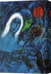 Marc Canvas Paintings - Le Champ de Mars by Marc Chagall
