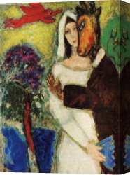 The Night Patrol at Smyrna Canvas Paintings - Midsummer Night's Dream by Marc Chagall