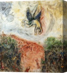 Genesis The Fall And Expulsion From Paradise The Original Sin Canvas Paintings - The Fall of Icarus by Marc Chagall