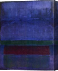 Marks Canvas Paintings - Blue Green and Brown by Mark Rothko