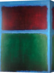 Mark Rothko Canvas Paintings - Earth and green 1955 by Mark Rothko