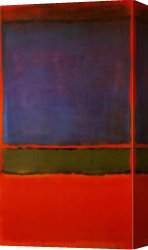 Untitled Green Red on Orange 1951 Canvas Paintings - No 6 Violet Green and Red by Mark Rothko
