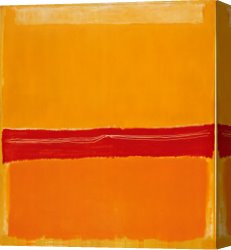 Mark Rothko Canvas Paintings - Number 5 by Mark Rothko