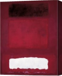 Mark Rothko Canvas Paintings - Red White and Brown c1957 by Mark Rothko