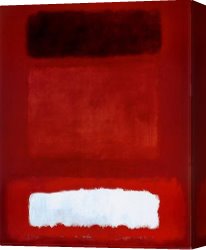 Mark Rothko Canvas Paintings - Red White Brown by Mark Rothko