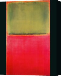 Untitled Green Red on Orange 1951 Canvas Paintings - Untitled (Green, Red, on Orange) by Mark Rothko