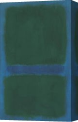 Mark Rothko Canvas Paintings - Untitled 1968 Blue On Blue Ground by Mark Rothko