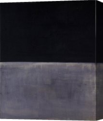 Marks Canvas Paintings - Untitled Black on Gray by Mark Rothko