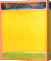 Untitled Green Red on Orange 1951 Canvas Paintings - Untitled Blue Yellow Green on Red 1954 by Mark Rothko