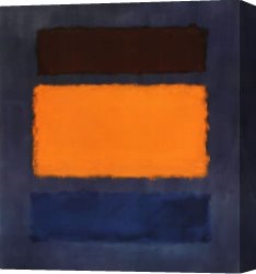 Untitled Green Red on Orange 1951 Canvas Paintings - Untitled Brown and Orange on Maroon by Mark Rothko