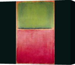 Untitled Green Red on Orange 1951 Canvas Paintings - Untitled Green Red on Orange 1951 by Mark Rothko