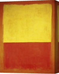 Untitled Green Red on Orange 1951 Canvas Paintings - Untitled no12 Red and Yellow by Mark Rothko