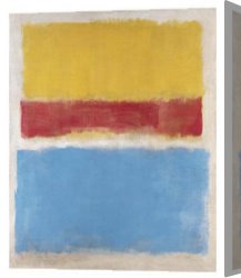 Untitled Green Red on Orange 1951 Canvas Paintings - Untitled Yellow Red and Blue 1953 by Mark Rothko