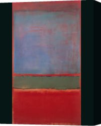 Untitled Green Red on Orange 1951 Canvas Paintings - Violet Green and Red 1951 by Mark Rothko