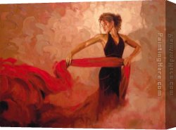 Marks Canvas Paintings - Crimson Passion by Mark Spain