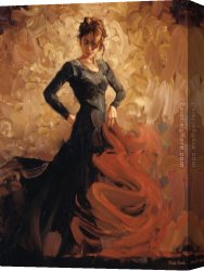 Marks Canvas Paintings - Flamenco II by Mark Spain