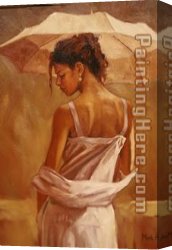 Marks Canvas Paintings - The Pink Dress by Mark Spain