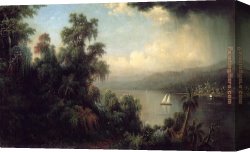Martin Johnson Heade Canvas Paintings - Coast of Jamaica by Martin Johnson Heade