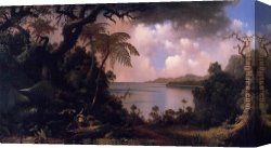 Walk Canvas Paintings - View from Fern-Tree Walk Jamaica by Martin Johnson Heade