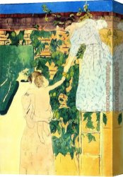 A Holiday Gathering Canvas Paintings - Gathering Fruit by Mary Cassatt