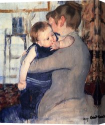 Cassatt Canvas Paintings - Mother And Child by Mary Cassatt