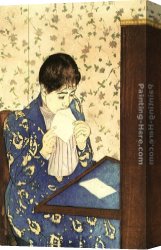 Cassatt Canvas Paintings - The Letter by Mary Cassatt