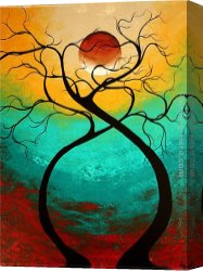 Which One Do You Love Best Canvas Paintings - Twisting Love by Megan Aroon Duncanson