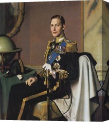 Napoleon, King of Italy Canvas Paintings - King George VI as Duke of York by Meredith Frampton