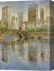 Wivenhoe Park Essex Canvas Paintings - Central Park by Michael Longo