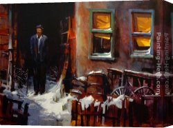 Friends Canvas Paintings - Waiting on a Friend by Michael O'Toole
