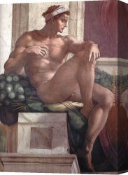 Michelangelo Buonarroti Canvas Paintings - Simoni32 by Michelangelo Buonarroti