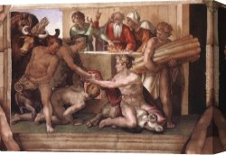 Michelangelo Buonarroti Canvas Paintings - Simoni47 by Michelangelo Buonarroti