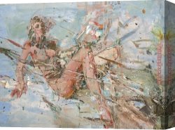 Impasto Canvas Paintings - In Splashes by Misti Pavlov