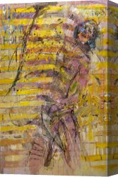 Impasto Canvas Paintings - Sunny Wind X by Misti Pavlov
