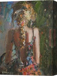Impasto Canvas Paintings - The Braid by Misti Pavlov