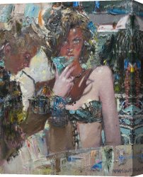 Impasto Canvas Paintings - Two by Misti Pavlov