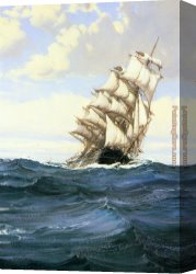 Dawson Canvas Paintings - A Cloudy Day by Montague Dawson