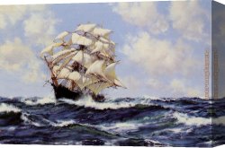 Dawson Canvas Paintings - Swinging Along by Montague Dawson