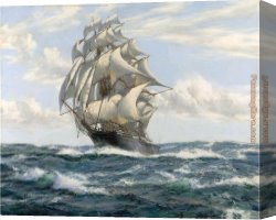 Flying Canvas Paintings - The Flying Fish by Montague Dawson