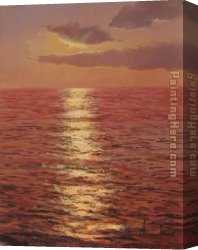 Montllor Canvas Paintings - CALOR TRANQUILO by Navarro Montllor