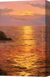 Montllor Canvas Paintings - CORRIENTES PACIFICAS by Navarro Montllor