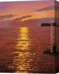 Montllor Canvas Paintings - CORRIENTES TRANQUILAS by Navarro Montllor