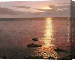 Montllor Canvas Paintings - REFUGIO DE TRANQUILIDAD by Navarro Montllor