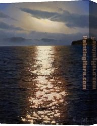 Montllor Canvas Paintings - UNA DISPERSIoN DE LA LUZ DEL SOL II by Navarro Montllor