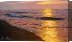 Montllor Canvas Paintings - UNA SUBIDA APACIBLE by Navarro Montllor