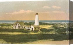 Norman Parkinson Canvas Paintings - Great Point Lighthouse, Nantucket, Massachusetts by Norman Parkinson