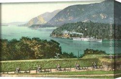 Norman Parkinson Canvas Paintings - Hudson River, West Point by Norman Parkinson